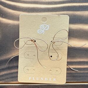 Plunder Delicate Gold Ribbon Earrings